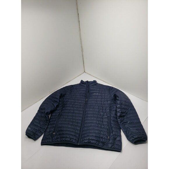 Eddie Bauer Jacket Mens XL Blue EB650 Down Insulated Lightweight Puffer Coat